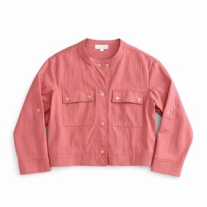 Zara Coral/Salmon Light Utility Jacket